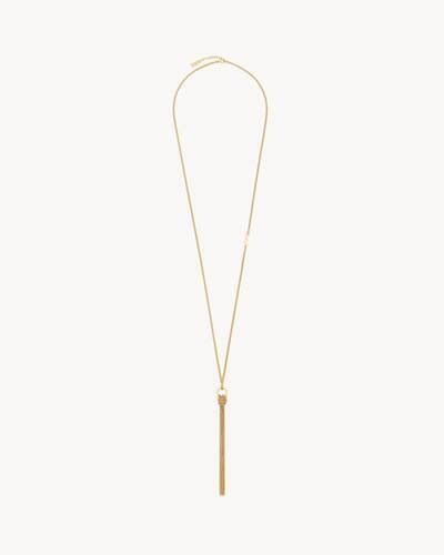 ysl cassandre tassel price|CASSANDRE tassel necklace in metal .